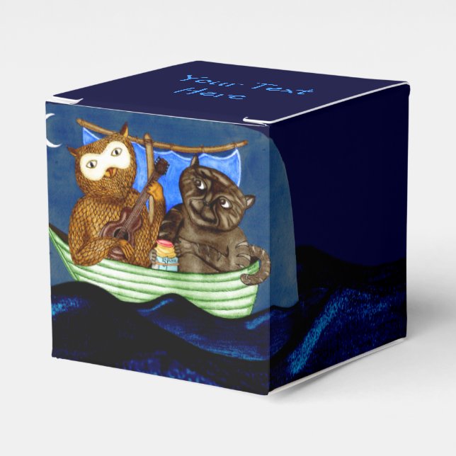 The Owl & The Pussycat Favor Box (Front Side)