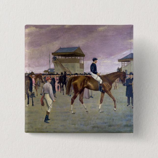 The Owner's Enclosure, Newmarket 2 Inch Square Button (Front)