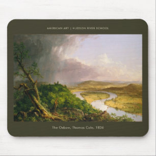 The Oxbow Thomas Cole Fine Art Landscape Painting Mouse Pad