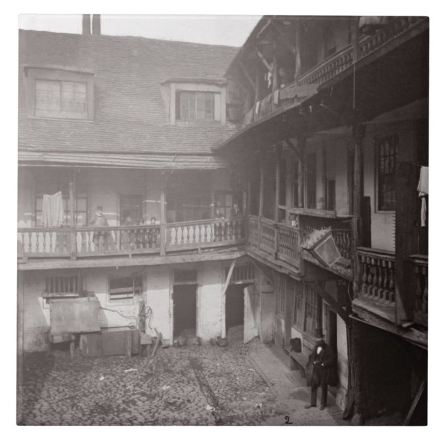 The Oxford Arms in Warwick Lane, 1875, from 'Histo Tile (Front)