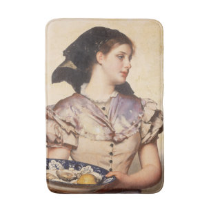 The Oyster Girl (by Karl Gussow) Bath Mat