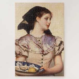 The Oyster Girl (by Karl Gussow) Jigsaw Puzzle