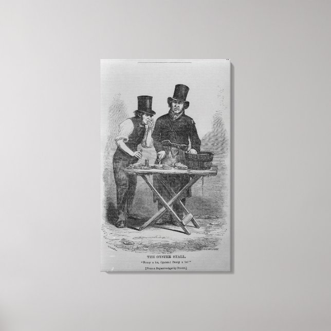 The Oyster Stall Canvas Print (Front)