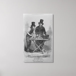 The Oyster Stall Canvas Print