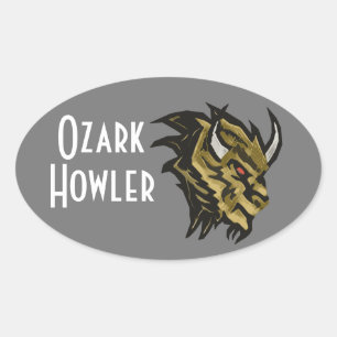 The Ozark Howler Oval Sticker