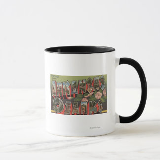 The Ozarks, Arkansas - Large Letter Scenes Mug