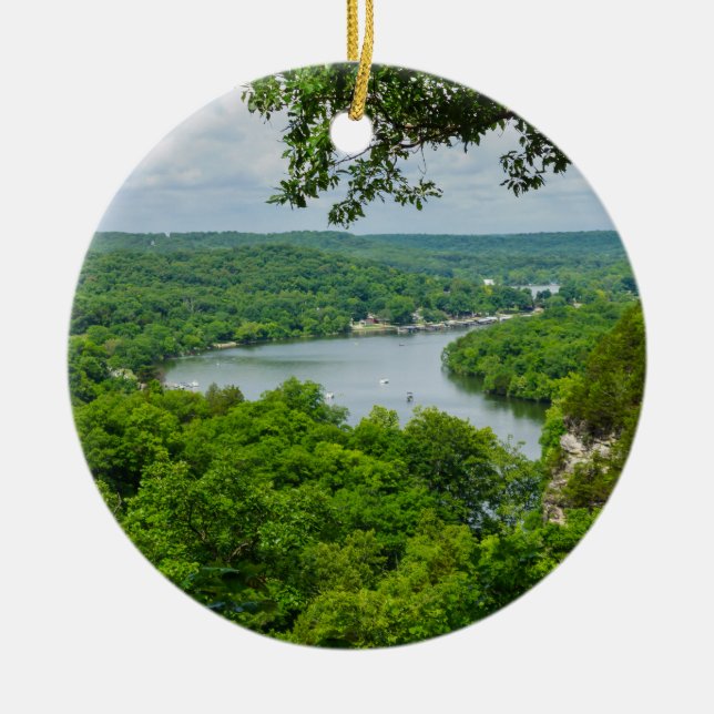 The Ozarks Ceramic Ornament (Front)