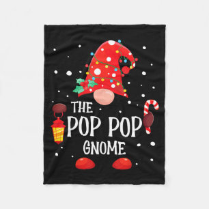 The P P Gnome Matching Family Christmas Gnome Paja Fleece Blanket