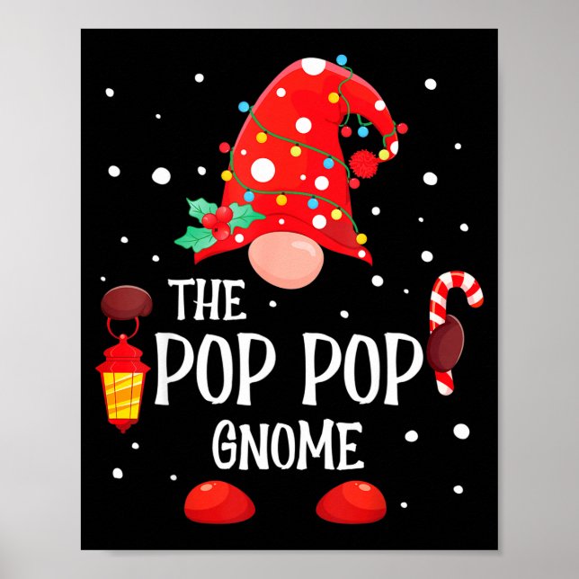 The P P Gnome Matching Family Christmas Gnome Paja Poster (Front)