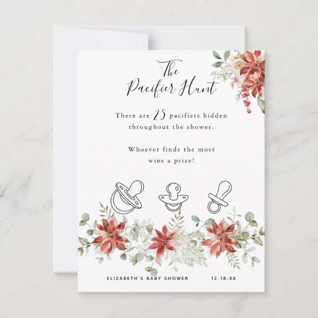 The Pacifier Hunt | Baby Shower Game (Front)