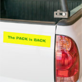 The PACK is BACK Bumper Sticker (On Truck)
