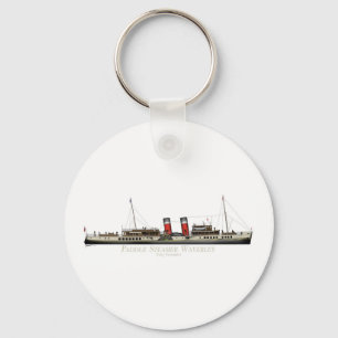 The Paddle Steamer Waverley by Tony Fernandes Keychain