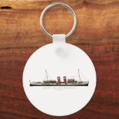 The Paddle Steamer Waverley by Tony Fernandes Keychain (Front)