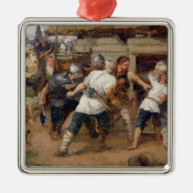 The Pagans killed the first Christians Metal Ornament (Front)