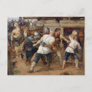 The Pagans killed the first Christians Postcard