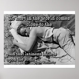 The Pain of Laziness Poster