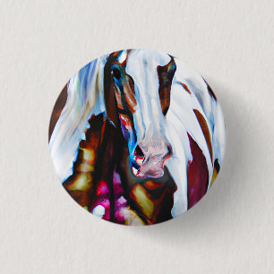 The Paint Horse 1 Inch Round Button