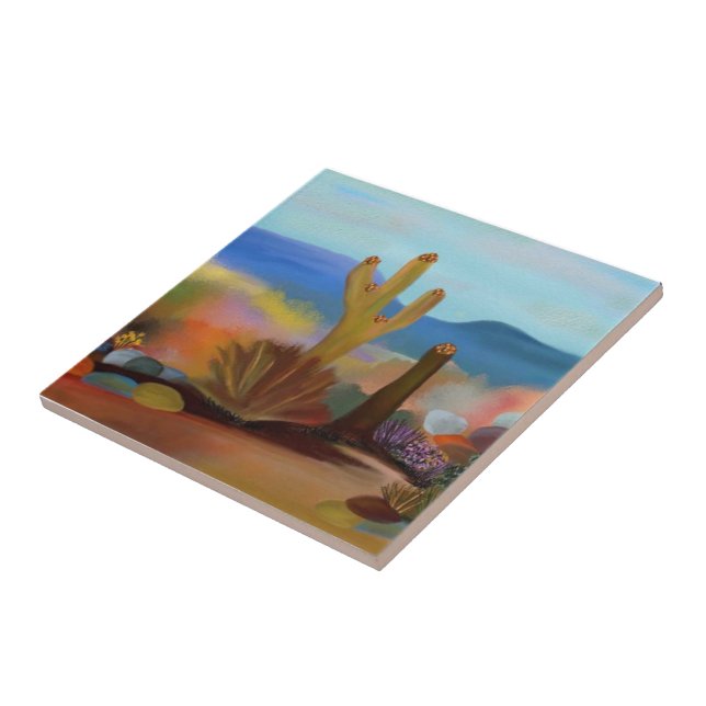 The Painted Desert Ceramic Tile (Side)