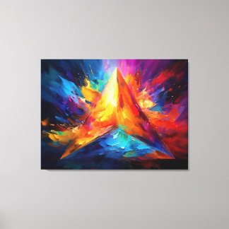 The Painted Pyramid Canvas Print