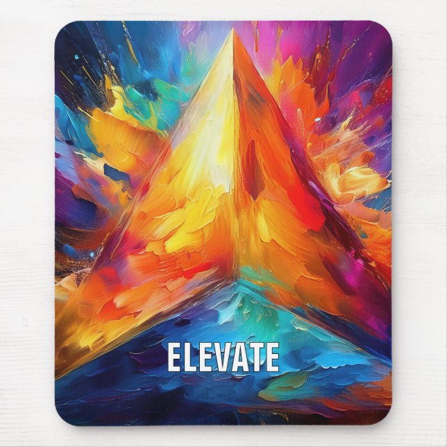 The Painted Pyramid Mouse Pad (Front)