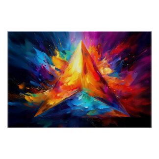 The Painted Pyramid Poster