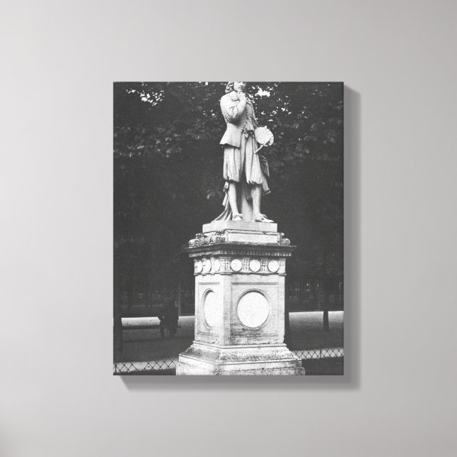 The painter Eustache Le Sueur, 1853 Canvas Print (Front)