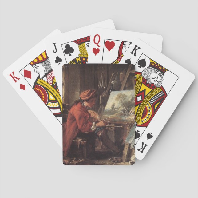 The Painter in His Studio (by François Boucher) Playing Cards (Back)