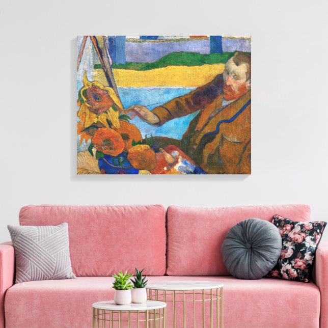 The Painter of Sunflowers | Paul Gauguin | Canvas Print (Insitu(LivingRoom))