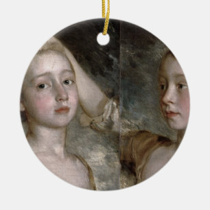 The Painter's Daughters Mary and Margaret, c.1758 Ceramic Ornament