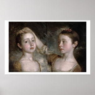 The Painter's Daughters Mary and Margaret, c.1758 Poster