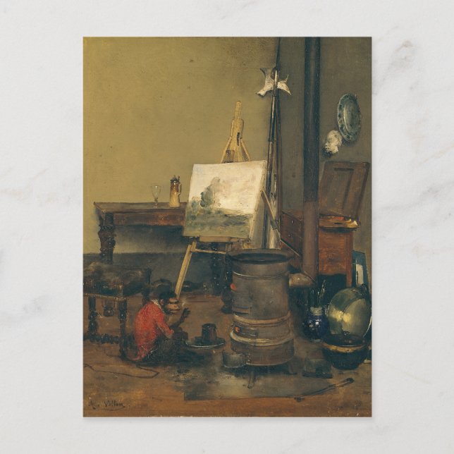 The Painter's Monkey Postcard (Front)