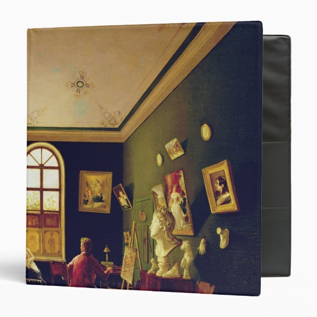 The Painter's Studio, 1843 Binder (Front/Inside)