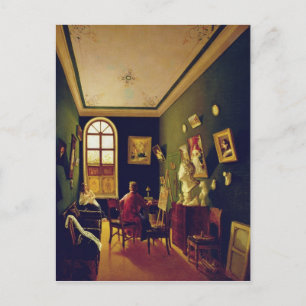 The Painter's Studio, 1843 Postcard