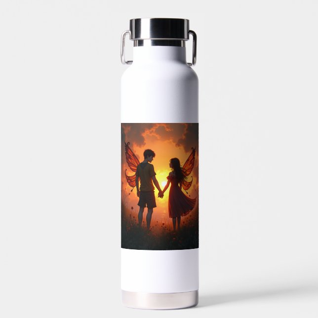 The pair of love fairy Water Bottles (Front)