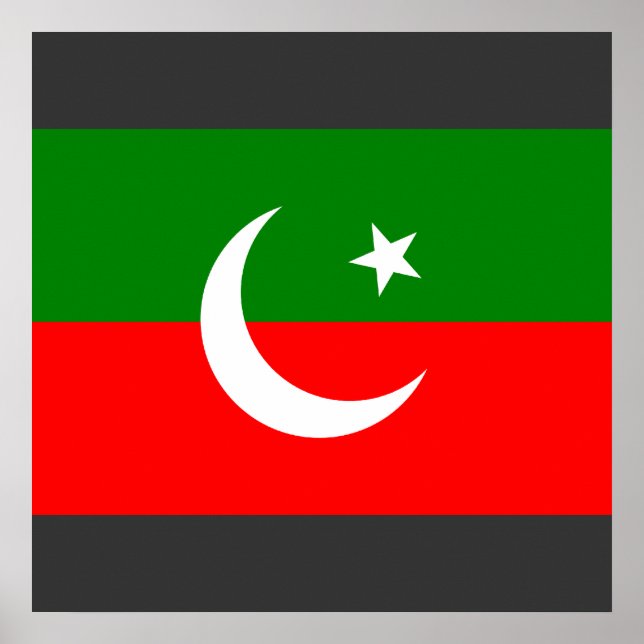 the Pakistan Tehreek e Insaf, Pakistan Poster (Front)