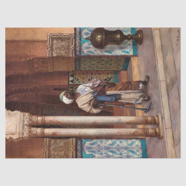 The Palace Guard by Rudolf Ernst Tissue Paper (Front)