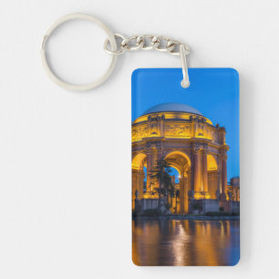 The Palace Of Fine Arts At Dawn Keychain