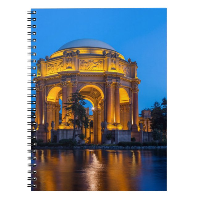 The Palace Of Fine Arts At Dawn Notebook (Front)