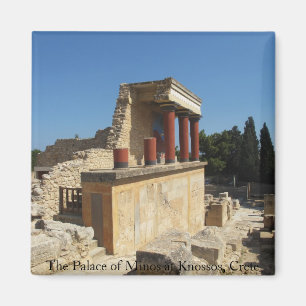 The Palace of Minos at Knossos, Crete,  GREECE Magnet