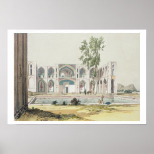 The Palace of Tchar-Bag at Isfahan, Persia, plate Poster