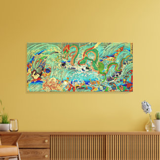 The Palace of the Dragon by Utagawa Kuniyoshi Canvas Print