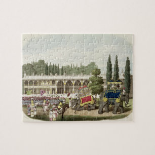 The Palace of Tippoo Sahib (1749-99) engraved by T Jigsaw Puzzle
