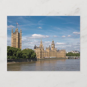 The Palace of Westminster & Lambeth Bridge Postcard