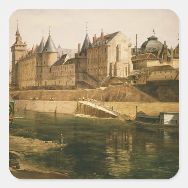 The Palais de Justice Square Sticker (Front)