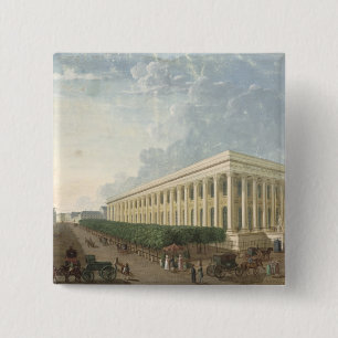 The Palais de la Bourse 2 Inch Square Button