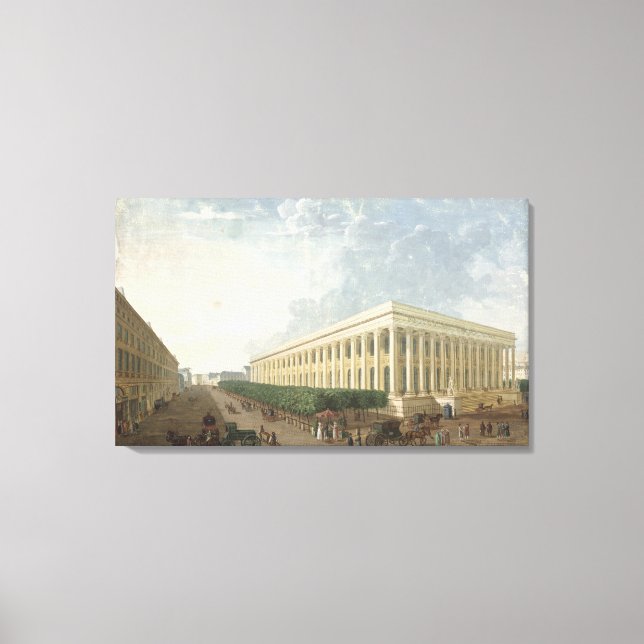 The Palais de la Bourse Canvas Print (Front)