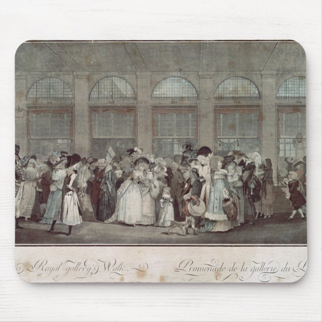The Palais Royal Gallery's Walk, 1787 Mouse Pad (Front)