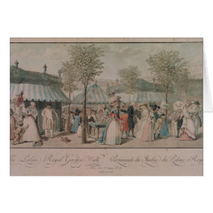 The Palais Royal Garden Walk, 1787