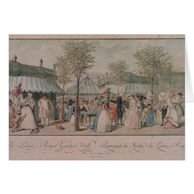 The Palais Royal Garden Walk, 1787 (Front Horizontal)