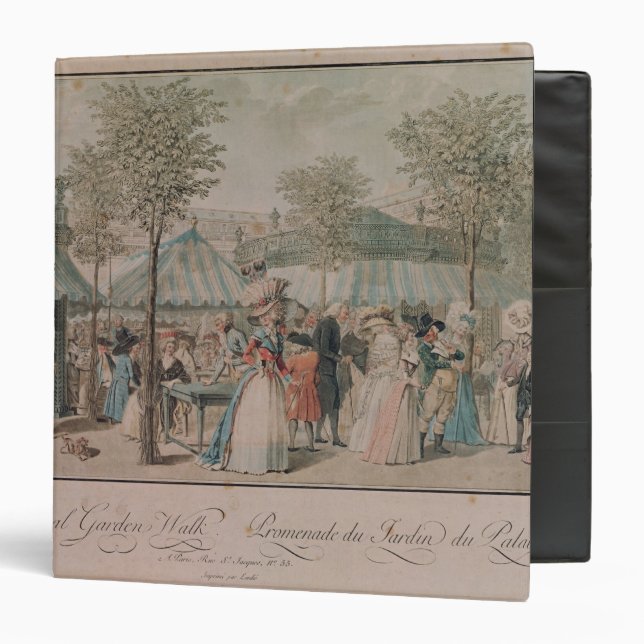The Palais Royal Garden Walk, 1787 Binder (Front/Inside)